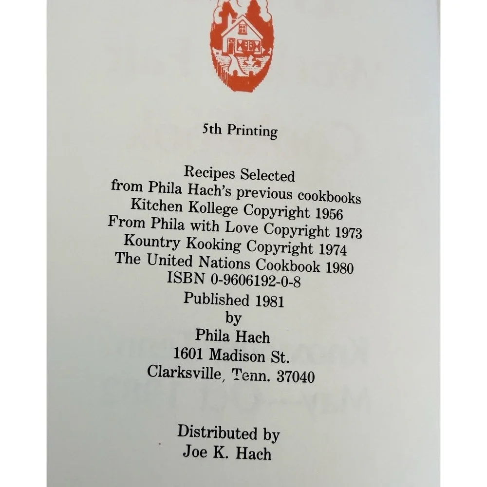 Vintage 1982 Official Worlds Fair Cookbook Appalachian Southern Signed